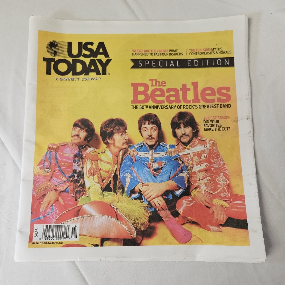 USA Today 2012 The Beatles 50th Anniversary Special Edition